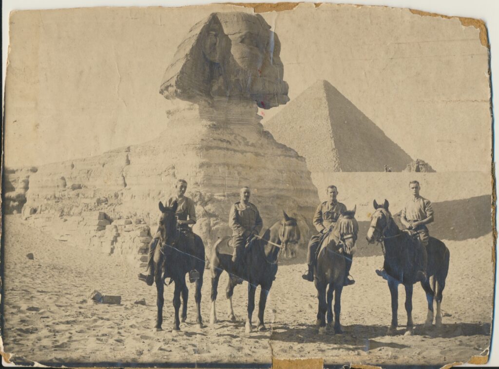 Egypt four soldiers on horses